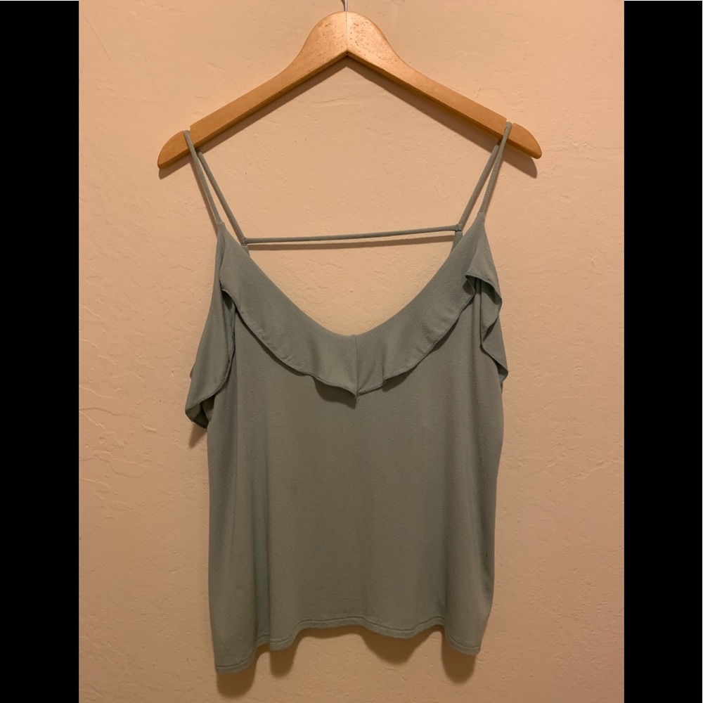Aqua Flowy Free Press Blouse